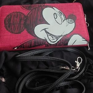 Disney Red and Black Mickey Mouse Clutch
